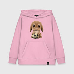 Детская толстовка-худи Футбол - Кролик