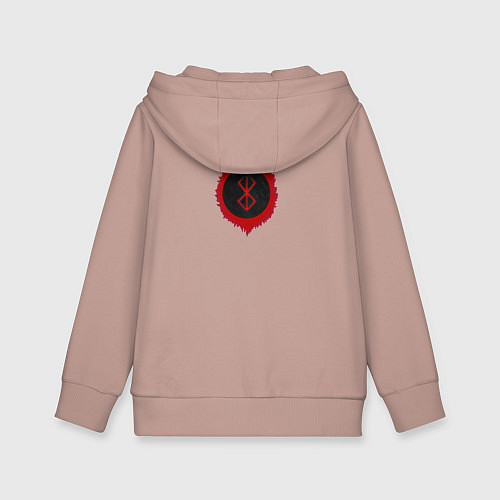 Детская толстовка-худи Berserk the Black Swordsman / Пыльно-розовый – фото 2