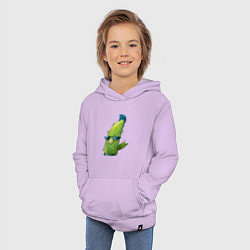 Толстовка детская хлопковая Кактус - рокер, цвет: лаванда — фото 2