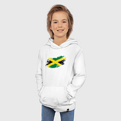 Толстовка детская хлопковая Jamaica Flag, цвет: белый — фото 2