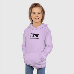 Толстовка детская хлопковая TCPIP Connecting people since 1972, цвет: лаванда — фото 2