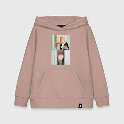 Детская толстовка-худи Макима стучится в дверь - Мем адаптация