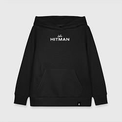 Толстовка детская хлопковая Hitman - лого, цвет: черный
