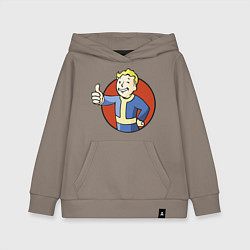 Толстовка детская хлопковая Vault boy like, цвет: утренний латте