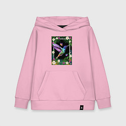 Детская толстовка-худи Колибри в тропиках