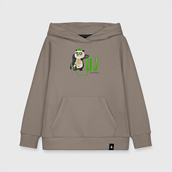 Детская толстовка-худи DJ панда я люблю музыку