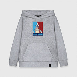 Детская толстовка-худи Bender Futurama