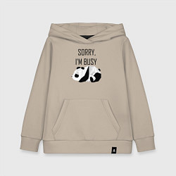 Детская толстовка-худи Извини я занят - панда