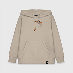 Детская толстовка-худи Красные панды в кармане