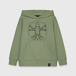 Детская толстовка-худи Vitruvian Bender
