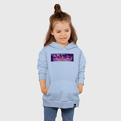 Толстовка детская хлопковая Бог вечности - Шогун Райден, цвет: мягкое небо — фото 2