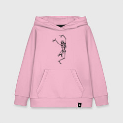 Детская толстовка-худи Скелет и балет