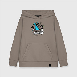 Толстовка детская хлопковая Птица и ягоды - follow me, цвет: утренний латте