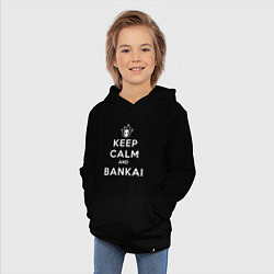 Толстовка детская хлопковая Keep calm and bankai - Bleach, цвет: черный — фото 2