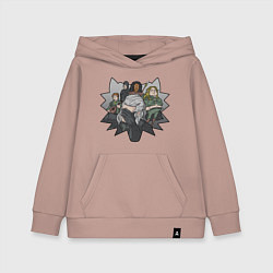 Детская толстовка-худи Ведьмак в печали