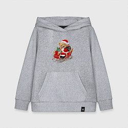 Детская толстовка-худи Новогодний мишка