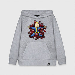 Толстовка детская хлопковая Vault boy caps, цвет: меланж