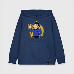 Толстовка детская хлопковая Spoke - vault boy, цвет: тёмно-синий