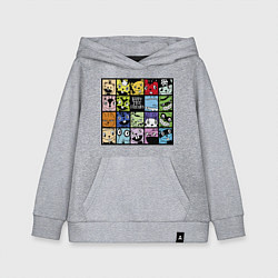 Детская толстовка-худи All happy three friends