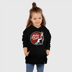 Толстовка детская хлопковая Nuka cola sticker, цвет: черный — фото 2