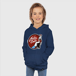 Толстовка детская хлопковая Nuka cola sticker, цвет: тёмно-синий — фото 2