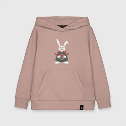 Детская толстовка-худи Зайка - символ года