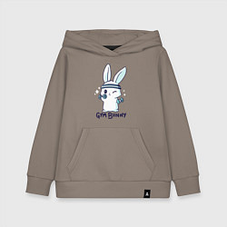 Толстовка детская хлопковая Gym bunny, цвет: утренний латте