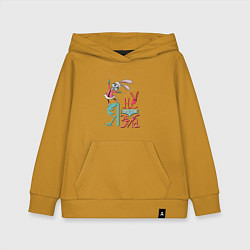 Детская толстовка-худи Я не простая зайка