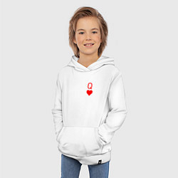 Толстовка детская хлопковая Королева арт, цвет: белый — фото 2