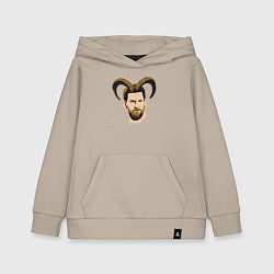 Детская толстовка-худи Messi goat