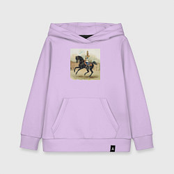 Детская толстовка-худи Николай II на коне на дворцовой площади