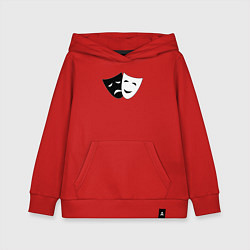 Детская толстовка-худи Театральные маски грусти и радости