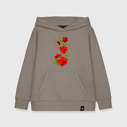Детская толстовка-худи Прекрасная Изабелла - букет из роз