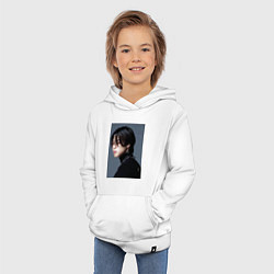 Толстовка детская хлопковая Dark side Jimin, цвет: белый — фото 2