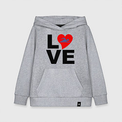 Детская толстовка-худи Люблю плавать