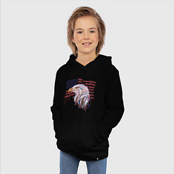 Толстовка детская хлопковая American eagle, цвет: черный — фото 2