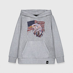 Толстовка детская хлопковая American eagle, цвет: меланж