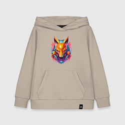 Детская толстовка-худи Кибер лиса