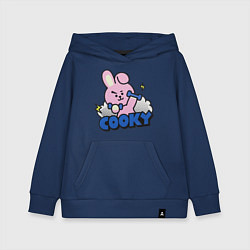 Толстовка детская хлопковая Cooky BT21 Jungkook, цвет: тёмно-синий