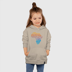 Толстовка детская хлопковая Color Africa, цвет: миндальный — фото 2