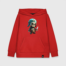 Детская толстовка-худи Воин скелетон
