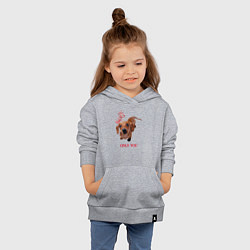 Толстовка детская хлопковая Преданный пёсик, цвет: меланж — фото 2