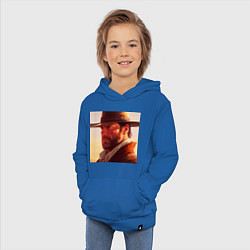 Толстовка детская хлопковая Red Dead Redemption in Alex Ross Style, цвет: синий — фото 2