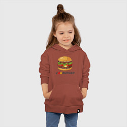 Толстовка детская хлопковая VAGBURGER, цвет: кирпичный — фото 2