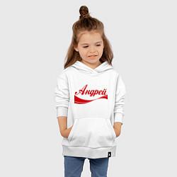 Толстовка детская хлопковая Андрей, цвет: белый — фото 2
