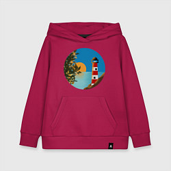 Детская толстовка-худи Маяк на закате