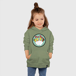 Толстовка детская хлопковая Simpsons bowling, цвет: авокадо — фото 2