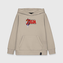 Толстовка детская хлопковая The Legend of Zelda game, цвет: миндальный