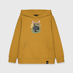 Детская толстовка-худи Кроссфит гиря в цветах