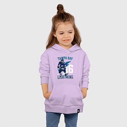 Толстовка детская хлопковая Кучеров Никита, цвет: лаванда — фото 2